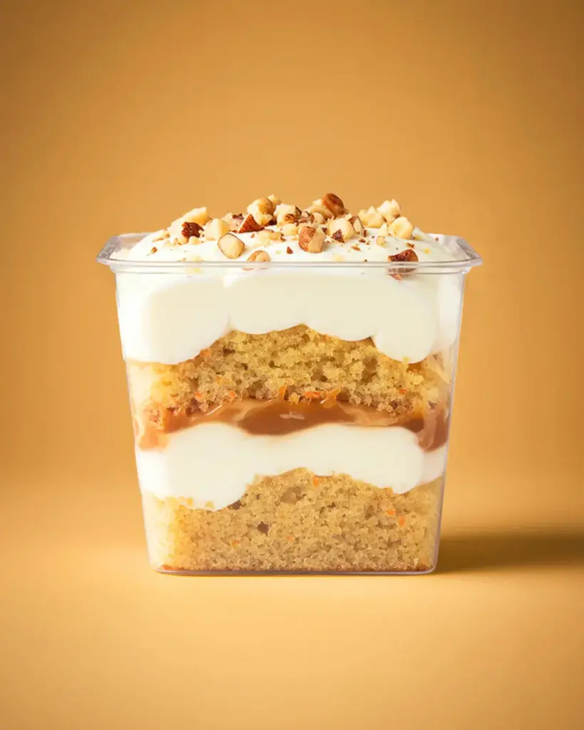 POSTRE DULCE CARROT CON BIZCOCHO ZANAHORIA INDIVIDUAL